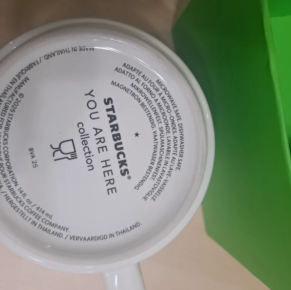 Starbucks Scotland Mug with Green and Blue Design - Picture 3 of 3